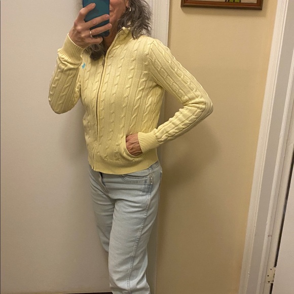 Ralph Lauren Sport  Cable Knit Zip-Up Sweater - Picture 9 of 9